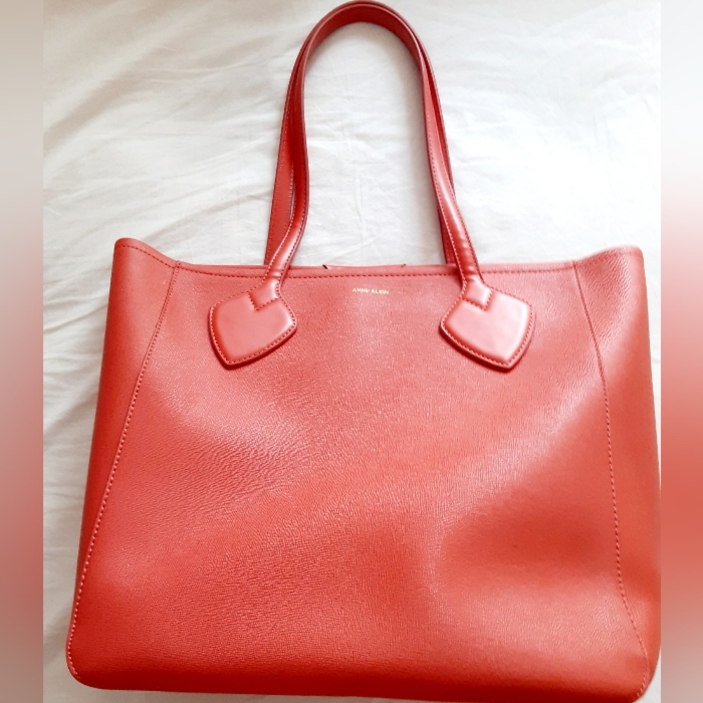 New without tags. Red Anne Klein Georgia Tote. Approx. 12.5" H × 11.75 W.